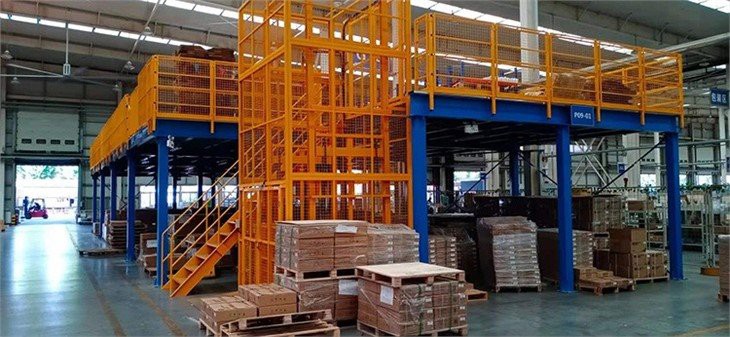 warehouse steel platform